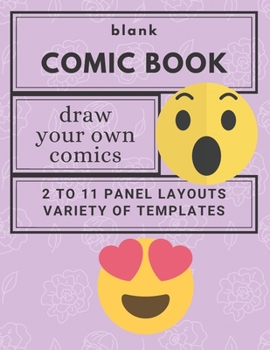 Blank Comic Book: 110 pages, 2 - 11 panel, White Paper, Draw your own Comics (Fun cover): by Jacky Diamonds Notebooks (Jacky Diamonds Comic Books)