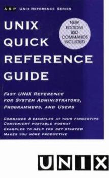 Paperback UNIX Quick Reference Guide Book