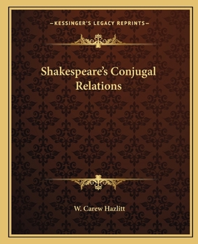 Paperback Shakespeare's Conjugal Relations Book