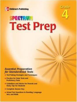 Paperback Spectrum Test Prep, Grade 4 Book