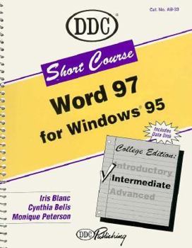Paperback Short Course for Word 97 Intermediate Book
