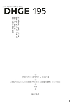 Paperback Dictionnaire d'Histoire Et de Geographie Ecclesiastiques - Fascicule 195 [French] Book