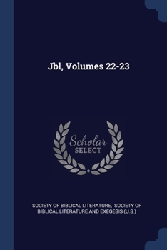 Paperback Jbl, Volumes 22-23 Book