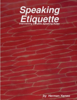 Paperback Speaking Ethiquette Book