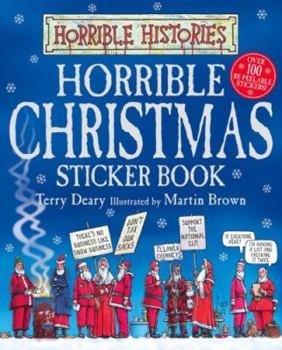 Paperback Horrible Christmas Sticker Book (Horrible Histories) Book
