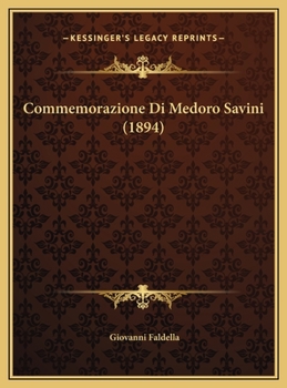 Commemorazione Di Medoro Savini