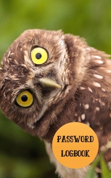 Password Logbook: Owl Internet Password Keeper With Alphabetical Tabs | Pocket Size 5 x 8 inches