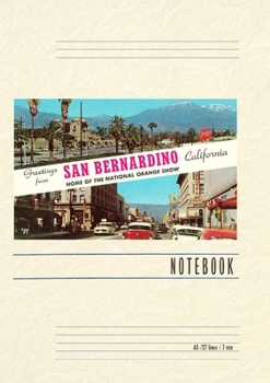 Paperback Vintage Lined Notebook Greetings from San Bernardino Book