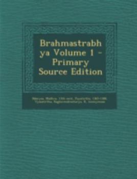 Paperback Brahmastrabhya Volume 1 [Sanskrit] Book