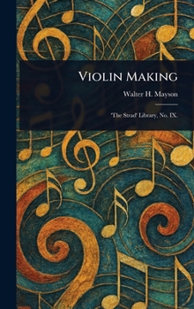 Hardcover Violin Making Book
