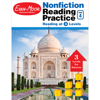 Paperback Nonfiction Reading Practice, Grade 4 Book