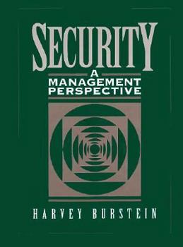 Hardcover Security: A Management Perspective Book