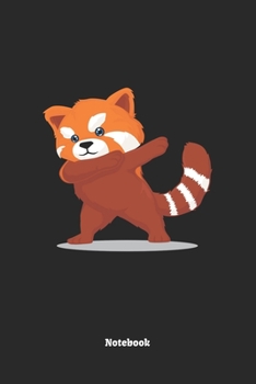Notebook: Dabbing Red Panda. Graph Paper Composition Notebook to Take Notes at Work. Grid, Squared, Quad Ruled. Bullet Point Diary, To-Do-List or Journal For Men and Women.