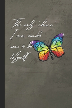 Rainbow Butterfly Notebook: Blank Composition Notebook To Record Your Thoughts  and Journal Your Adventures