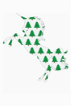 Paperback Christmas Tree Unicorn: Blood Sugar Tracker Book