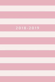 Paperback 2018-2019: Blush Stripe, July 2018 - December 2019, 6" x 9" Book