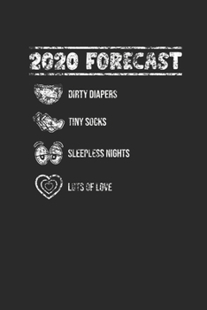 2020 Forecast: Graph Paper Notebook (6" x 9" - 120 pages) ~ Pregnancy Announcement Notebook for Daily Journal, Diary, and Gift