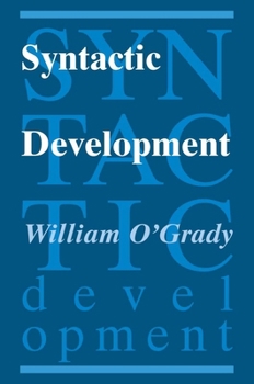 Paperback Syntactic Development Book