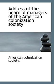 Address of the Board of Managers of the American Colonization Society