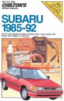 Paperback Chilton's Repair Manual: Subaru 1985-92 Book
