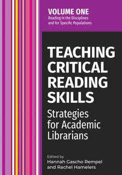 Paperback Teaching Critical Reading Skills V1: Strategies for Academic Librarians Volume 1 Volume 1 Book