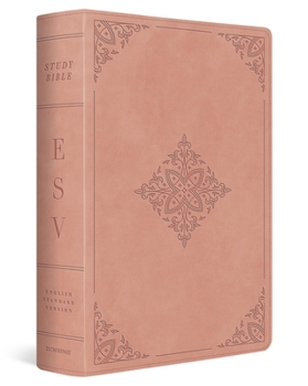 Imitation Leather ESV Study Bible (Trutone, Blush Rose, Fleur-De-Lis Design) Book