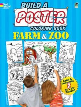 Paperback Build a Poster Coloring Book--Farm & Zoo Book