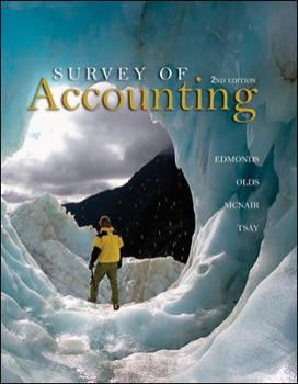 Hardcover Survey of Accounting Book