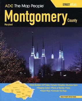 Paperback ADC Montgomery County, Maryland Street Atlas Book