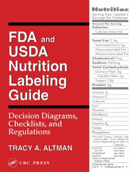 Paperback FDA and USDA Nutrition Labeling Guide: Decision Diagrams, Check Book