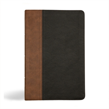 Imitation Leather KJV Personal Size Giant Print Bible, Black/Brown Leathertouch Book