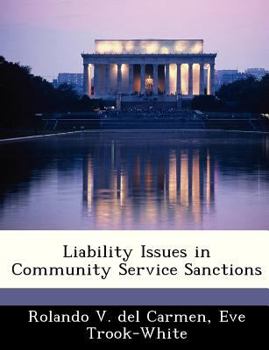 Paperback Liability Issues in Community Service Sanctions Book