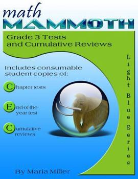 Paperback Math Mammoth Grade 3 Tests and Cumulative Reviews Book