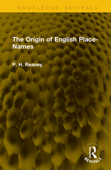Hardcover The Origin of English Place-Names Book