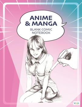 Paperback Anime Manga Blank Comic Notebook: Draw Your Own Anime Manga Comics Book