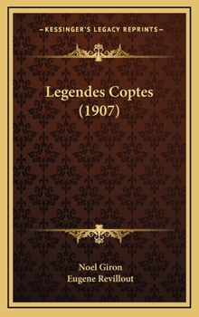 Hardcover Legendes Coptes (1907) Book