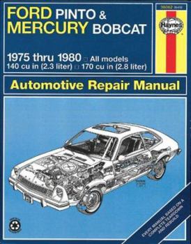 Paperback Ford Pinto & Mercury Bobcat 1975-1980 Automotive Repair Manual Book