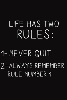 Paperback Life Has Two Rules Never Quit: 52 weeks 2020 planner daily weekly and monthly fitness and diet journal, diet logbook, food and exercise journal for w Book