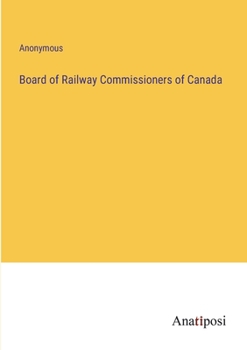 Paperback Board of Railway Commissioners of Canada Book