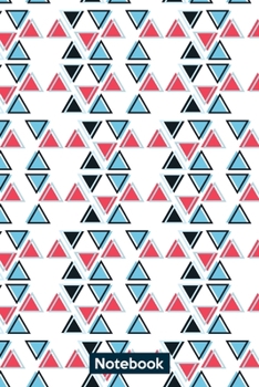 Paperback triangular pattern design: notebook Book