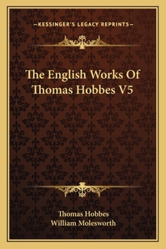 Paperback The English Works Of Thomas Hobbes V5 Book