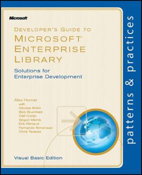 Paperback Developer's Guide to Microsoft Enterprise Library: Solutions for Enterprise Development, Visual Basic Edition Book