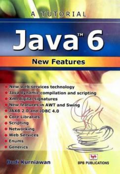 Paperback Tutorial Java 6 New Features Book