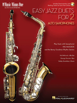 Paperback Easy Jazz Duets for 2 Alto Saxophones and Rhythm Section Book/Online Audio Book
