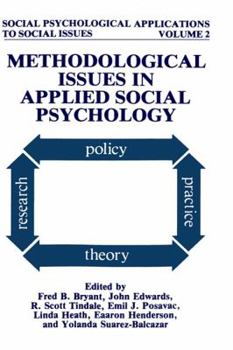 Hardcover Methodological Issues in Applied Social Psychology Book