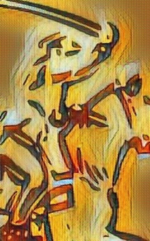 Paperback Warrior: Sir Michael Artist Warrior Drawing Journal Book