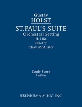 Paperback St. Paul's Suite, H.118b: Study score Book