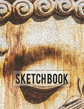 Paperback Sketch Book: Peaceful Buddha Design Drawing Book For Artist - Large 8.5x11 Size Book