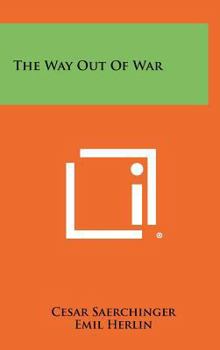 Hardcover The Way Out of War Book