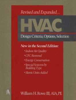 Hardcover HVAC: Design Criteria, Options, Selection Book